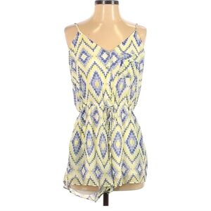 Dolce vita by revolve vneck chevron print sleeveless boho romper sm
